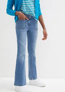 Stretchjeans för barn, utsvängda, bonprix