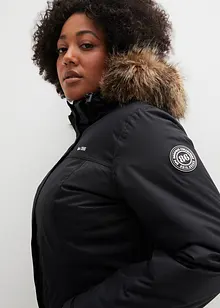 Vattentät funktionskappa med fuskpäls, bonprix