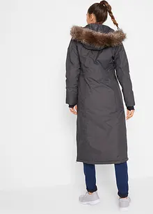 Vattentät funktionskappa med fuskpäls, bonprix