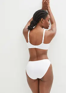 T-shirtbehå med bygel och glansigt material (2-pack), bonprix