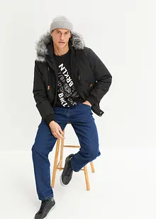 Långärmad T-shirt i ekologisk bomull, bonprix