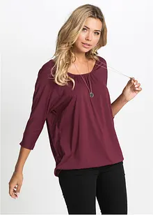 Oversizetopp i materialmix, bonprix