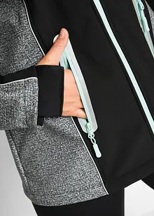 Vattenavvisande softshelljacka med reflekterande detaljer, bonprix