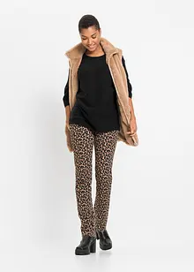 Ribbstickad oversizetröja i viskosmix, bonprix