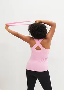 Tunn sporttopp med korsade axelband (2-pack), bonprix