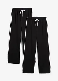 Joggingbyxa i kraftig ren bomull, (2-pack), bonprix
