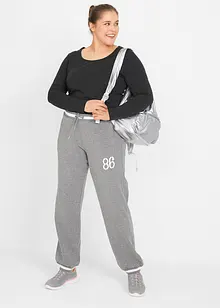 Trikåbyxa i elastisk bomullsmix, bonprix