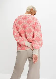 Stickad tröja i fyrkantig modell, bonprix