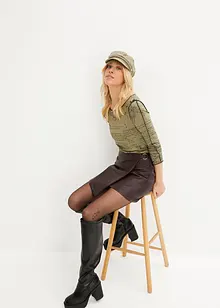 Långärmad topp i mjuk viskos, bonprix