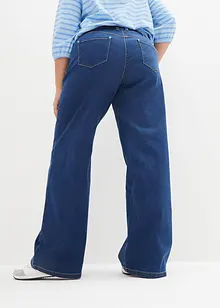 Wide Leg Jeans Mid Waist, med bekväm midja, bonprix