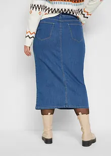 Jeanskjol med sprund, bonprix