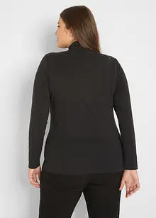 Långärmad polotröja i bomullsblandning (2-pack), bonprix