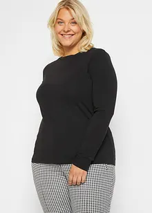 Långärmad topp med ren ekologisk bomull (2-pack), bonprix