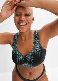 Avlastande BH utan bygel, med vadderade axelband, bonprix