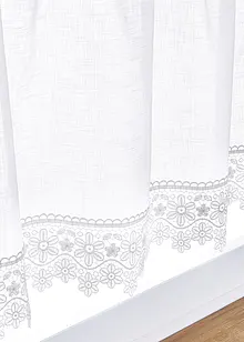 Cafégardin med virkad kant, bonprix