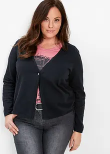 Kort cardigan med bomull, bonprix
