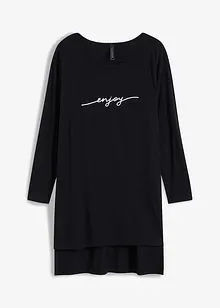 Longshirt med slitsar, bonprix