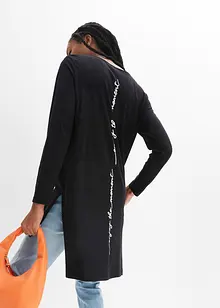 Longshirt med slitsar, bonprix