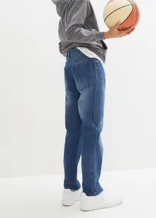 Loose Fit Stretch Jeans med justerbar midja för barn, Straight, bonprix