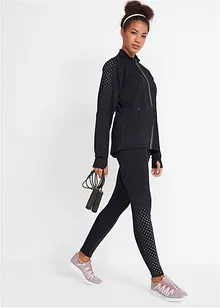 Varm träningsjacka med reflekterande tryck, bonprix