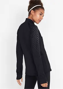 Varm träningsjacka med reflekterande tryck, bonprix