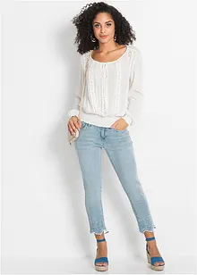 Dra på-blus i mjuk viskos, bonprix