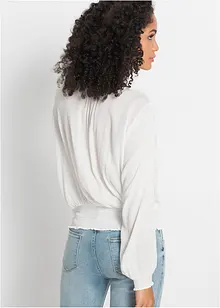 Dra på-blus i mjuk viskos, bonprix