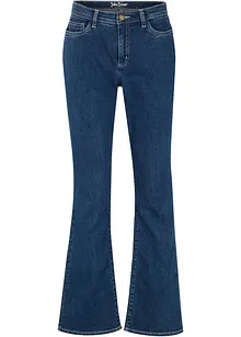 Bootcut Jeans Mid Waist, ekologisk bomull, bonprix