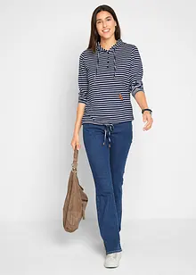 Bootcut Jeans Mid Waist, ekologisk bomull, bonprix