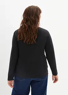 Figurnära långärmad topp (2-pack), bonprix