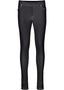 Leggings med jeanslook i bomullsmix, bonprix