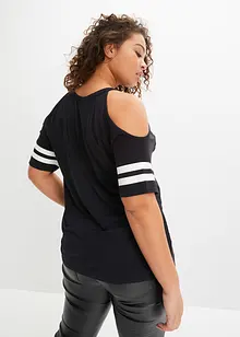 Topp med cut-outs i mjuk viskos, bonprix