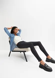 Leggings med jeanslook i bomullsmix, bonprix