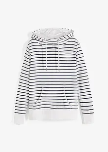 Sweatshirt med luva i bomullsmix, bonprix