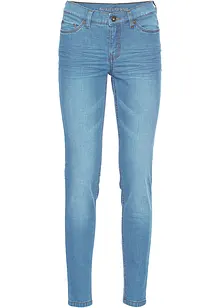 Korta tajta stuprörsjeans med medelhög midja, bonprix