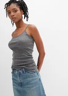 Linne av ren bomull och med smala axelband (2-pack), bonprix