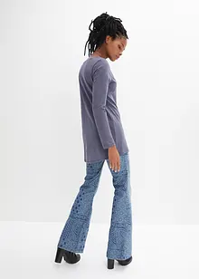 Långärmad lång topp, bonprix