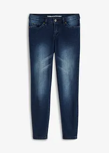 Korta tajta stuprörsjeans med medelhög midja, bonprix