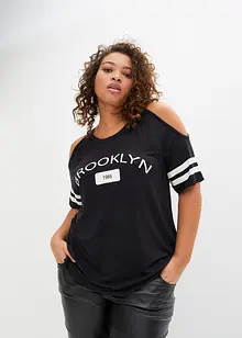 Topp med cut-outs i mjuk viskos, bonprix