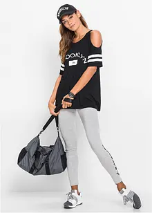 Topp med cut-outs i mjuk viskos, bonprix