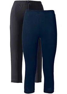 Stretchiga caprileggings (2-pack), bonprix