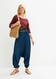 Haremsbyxa av viskos med mjukt fall, bonprix