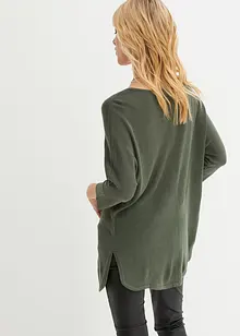 Finstickad tröja med 3/4-ärm, bonprix