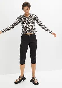 Capribyxa i elastisk bomullsmix, bonprix