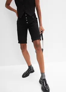 Bermudashorts med hög midja i elastisk bomullsmix, bonprix