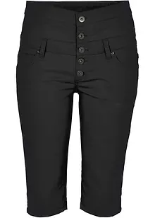 Bermudashorts med hög midja i elastisk bomullsmix, bonprix