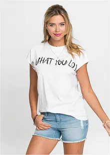 Oversizetopp av ren bomull, bonprix