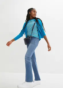 Bekväma jeans med utsvängda ben, bonprix
