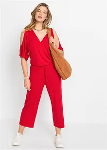 Jerseyjumpsuit i följsam viskos, bonprix