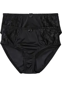 Maxitrosa med skir spets (2-pack), bonprix